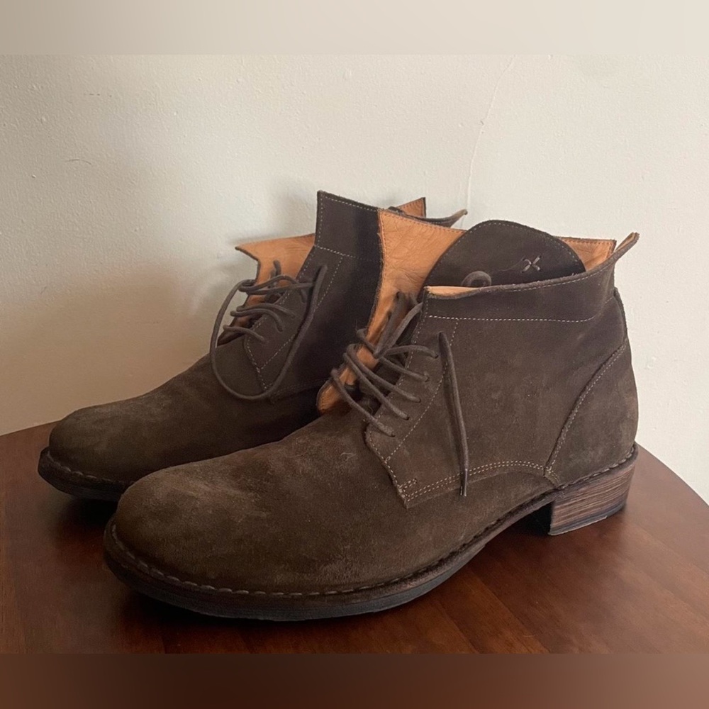 Men's Brown Suede Boots Fiorentini + Baker
